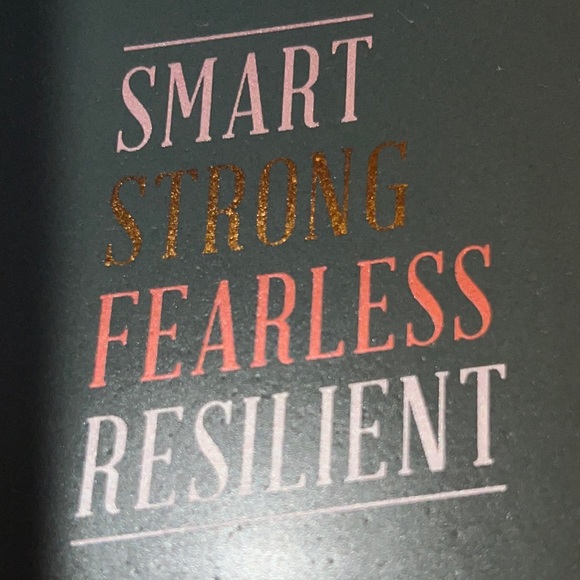 “smart/strong/fearless/resilient” decorative stoneware tray-NWT - Picture 3 of 8